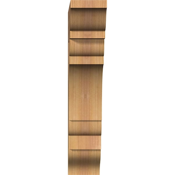 Ekena Millwork Olympic Traditional Smooth Bracket, Western Red Cedar, 3 1/2"W x 14"D x 18"H - BKT04X14X18OLY01SWR