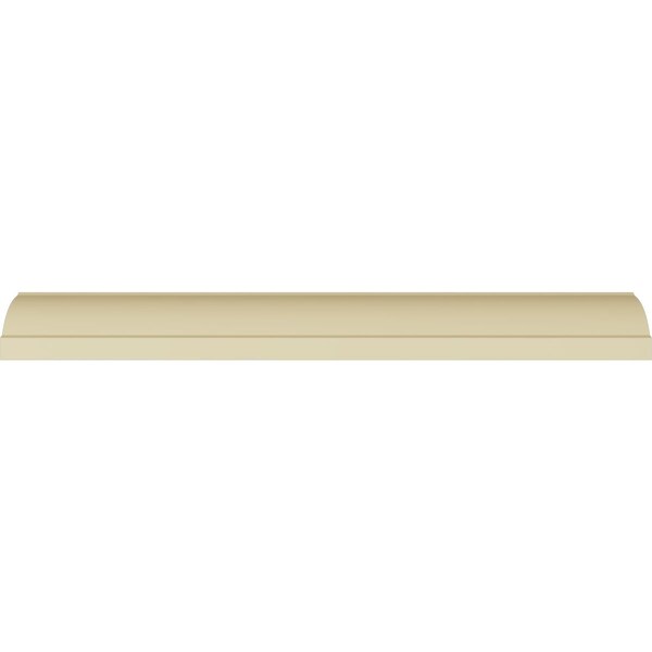 Ekena Millwork 1 1/2"H x 1 1/2"P x 2 1/4"F x 94 1/2"L Tyrone Smooth Crown Moulding - MLD01X01X02TY