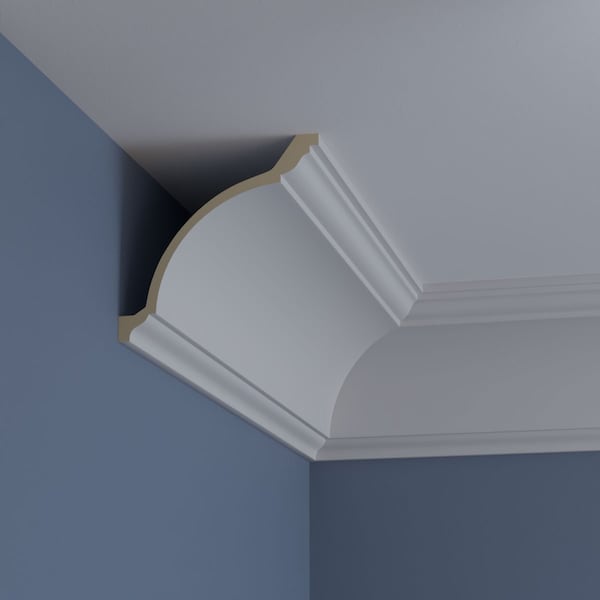 Ekena Millwork 7 7/8"H x 8"P x 11 1/8"F x 94 1/2"L Eris Smooth Crown Moulding - MLD08X08X11ER