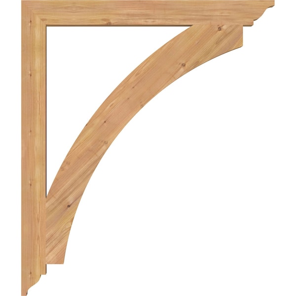 Ekena Millwork Thorton Traditional Smooth Bracket, Western Red Cedar, 3 1/2"W x 36"D x 42"H - BKT04X36X42THR01SWR