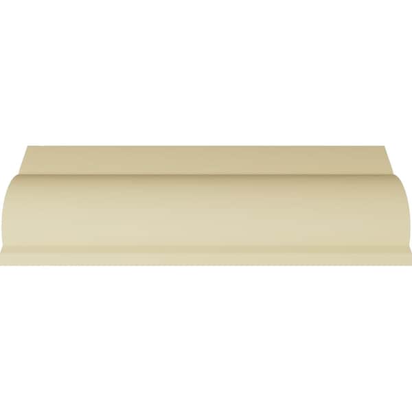Ekena Millwork 7 3/4"H x 5 1/2"P x 9 1/2"F x 94 1/2"L Odessa Leaf Dentil Crown Moulding - MLD07X05X09OD