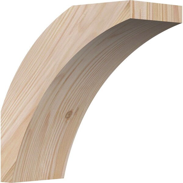 Ekena Millwork 3 1/2"W x 8"D x 8"H Thorton Smooth Knee Brace, Douglas Fir - BRC04X08X08THR00SDF