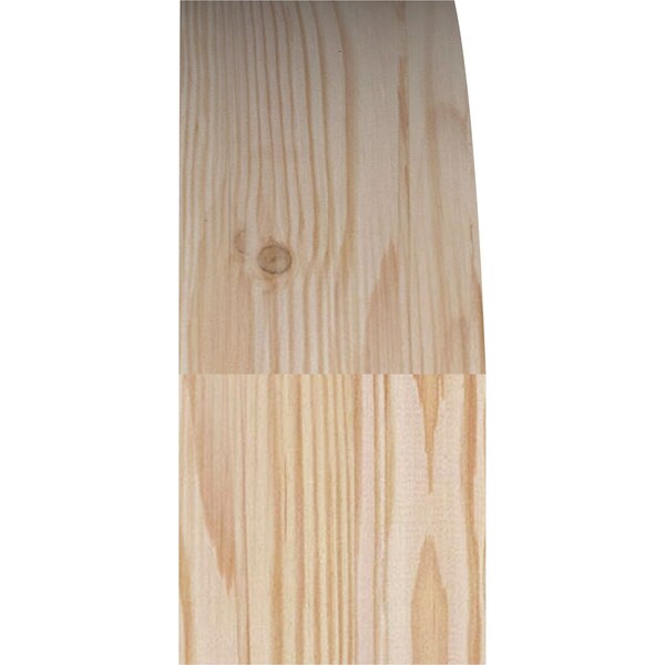 Ekena Millwork 3 1/2"W x 8"D x 8"H Thorton Smooth Knee Brace, Douglas Fir - BRC04X08X08THR00SDF