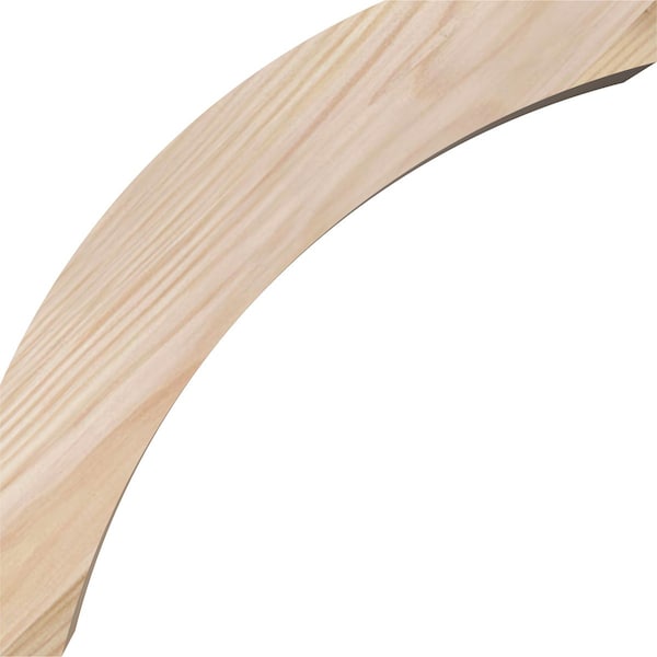 Ekena Millwork 3 1/2"W x 8"D x 8"H Thorton Smooth Knee Brace, Douglas Fir - BRC04X08X08THR00SDF