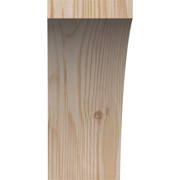 Ekena Millwork 3 1/2"W x 8"D x 8"H Thorton Smooth Knee Brace, Douglas Fir - BRC04X08X08THR00SDF