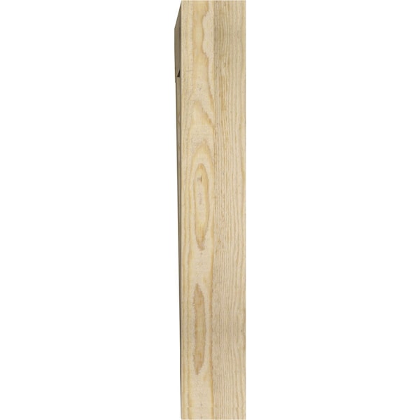 Ekena Millwork Thorton Slat Rough Sawn Bracket, Douglas Fir, 4"W x 22"D x 26"H - BKT04X22X26THR06RDF