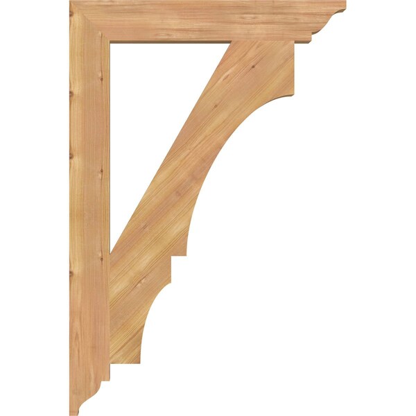 Ekena Millwork Balboa Traditional Smooth Bracket, Western Red Cedar, 3 1/2"W x 24"D x 36"H - BKT04X24X36BOA01SWR