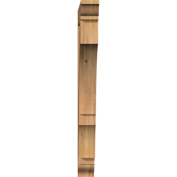 Ekena Millwork Balboa Traditional Smooth Bracket, Western Red Cedar, 3 1/2"W x 24"D x 36"H - BKT04X24X36BOA01SWR