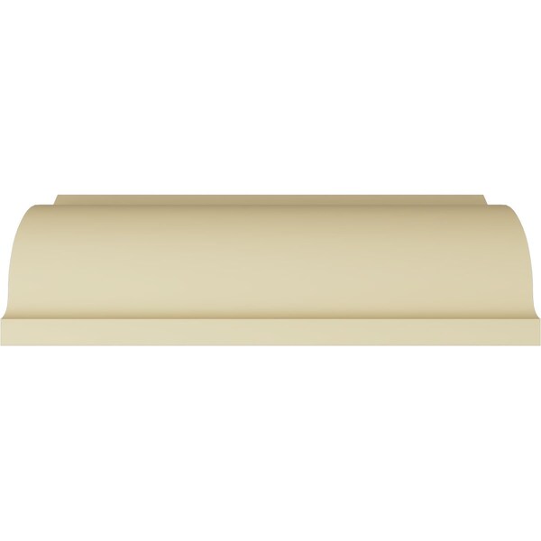 Ekena Millwork 7 3/4"H x 9"P x 11 7/8"F x 94 1/2"L Brightton Crown Moulding - MLD07X09X11BR