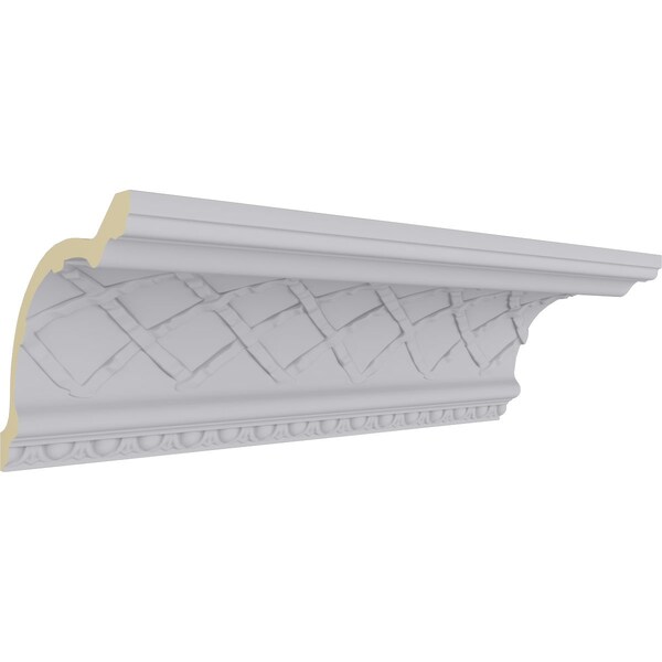 Ekena Millwork 7 3/4"H x 9"P x 11 7/8"F x 94 1/2"L Brightton Crown Moulding - MLD07X09X11BR
