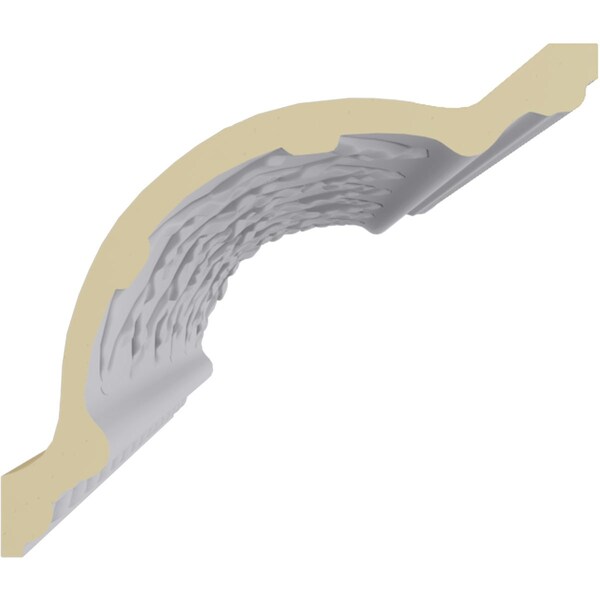 Ekena Millwork 7 3/4"H x 9"P x 11 7/8"F x 94 1/2"L Brightton Crown Moulding - MLD07X09X11BR