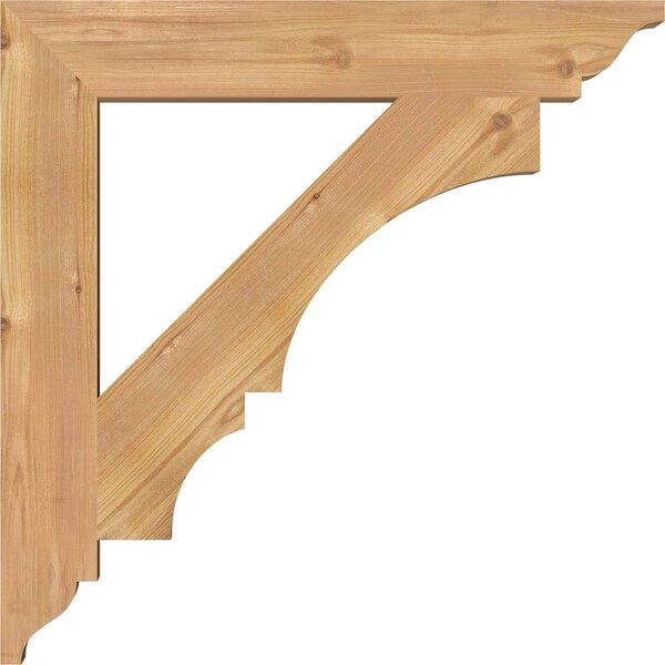 Ekena Millwork Balboa Traditional Smooth Bracket, Western Red Cedar, 3 1/2"W x 24"D x 24"H - BKT04X24X24BOA01SWR