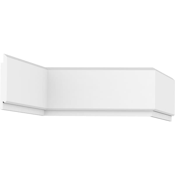 Ekena Millwork 5 3/8"H x 5/8"P x 96"L Shiplap/Nickel Gap Planking Moulding, PVC - MLD05X01X96PLSWPV