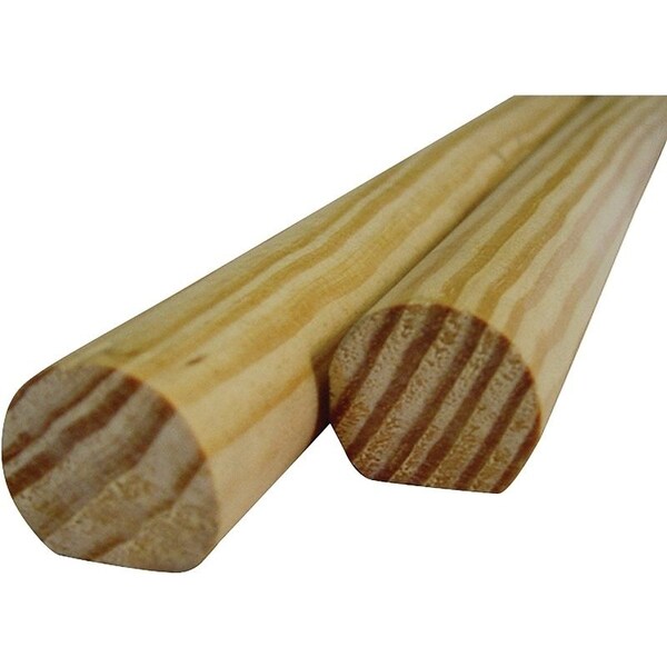 Alexandria Moulding Hand Rail Moulding, 96 in L, 112 in W, Pine Wood - 0W231-20096C1