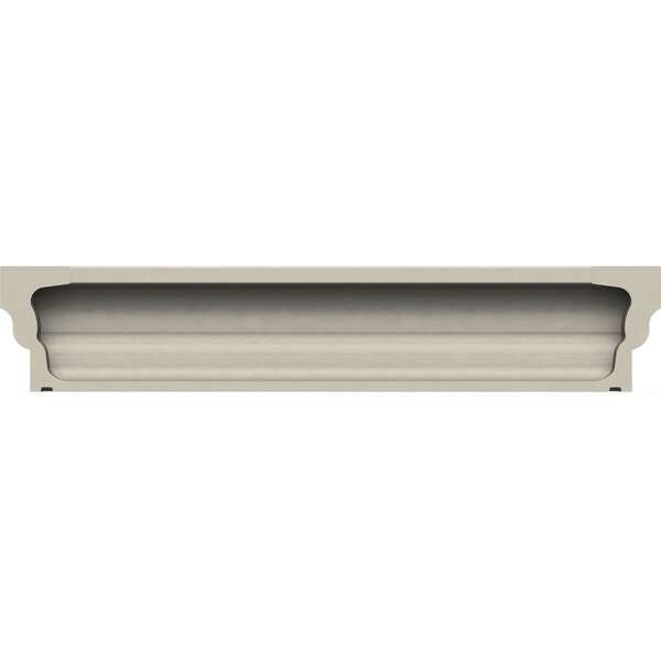 Ekena Millwork 46" Bottom Width x 50 3/4" Top Width x 6 1/4"H x 1 3/4"P Strickland Crosshead - CRH06X46ST-1