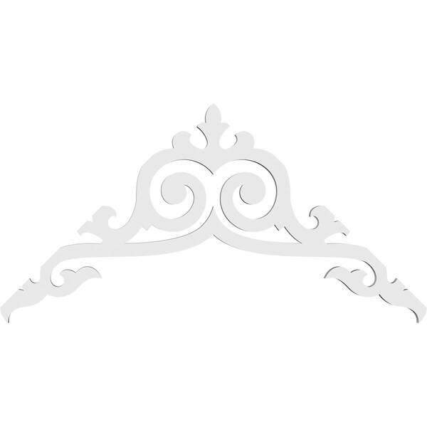Ekena Millwork Pitch Baile Architectural Grade PVC Gable Pediment, 36"W x 18"H x 1"P (12/12) - GPP036X018X100BAI