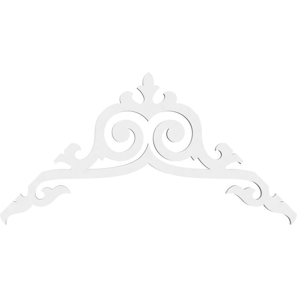 Ekena Millwork Pitch Baile Architectural Grade PVC Gable Pediment, 36"W x 18"H x 1"P (12/12) - GPP036X018X100BAI