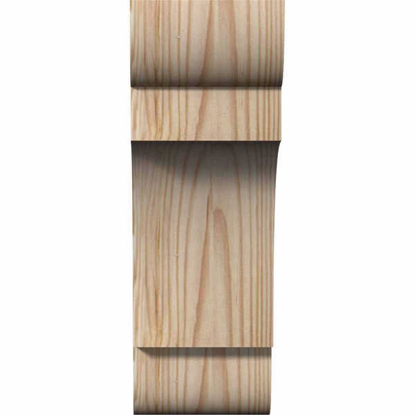 Ekena Millwork New Brighton Smooth Corbel, Douglas Fir, 3 1/2"W x 6"D x 10"H - COR04X06X10NEB00SDF