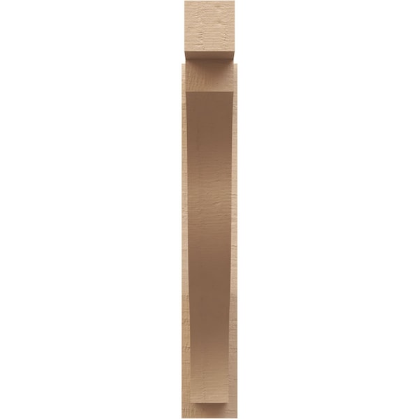 Ekena Millwork 6-in W x 34-in D x 38-in H Funston Block Rough Cedar Woodgrain TimberThane Outlooker, Primed Tan - OUTUR060X34X38FST44RCPR