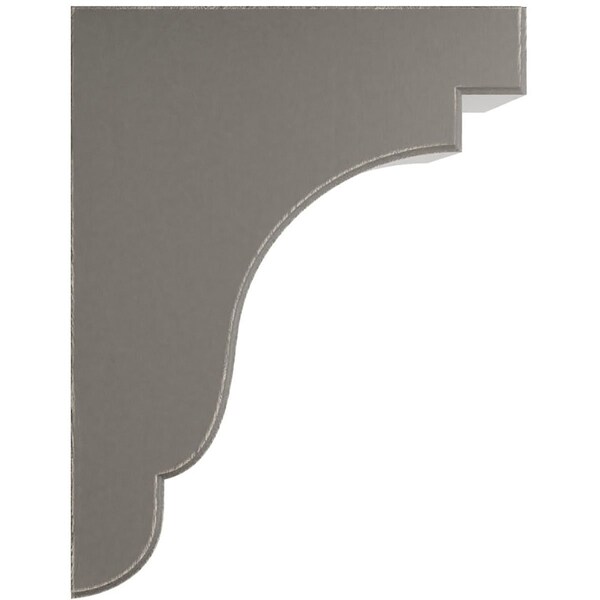 Ekena Millwork 5 1/4"W x 8 1/2"D x 11"H Bedford Wood Vintage Decor Bracket, Reclaimed Grey - BKTWD05X09X11BEGY