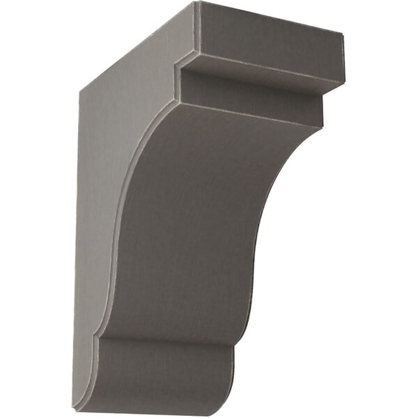 Ekena Millwork 5 1/4"W x 8 1/2"D x 11"H Bedford Wood Vintage Decor Bracket, Reclaimed Grey - BKTWD05X09X11BEGY