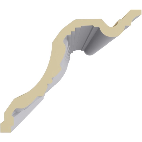 Ekena Millwork 6 3/4"H x 7 3/4"P x 10 1/4"F x 94 1/2"L, (4 3/8" Repeat), Egg and Dart Crown Moulding - MLD06X07X10EG