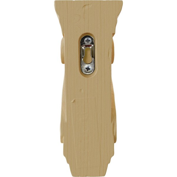 Ekena Millwork 2 5/8"W x 3 3/4"D x 6 5/8"H Small Fig Leaf Corbel, Alder - COR02X03X06FIAL