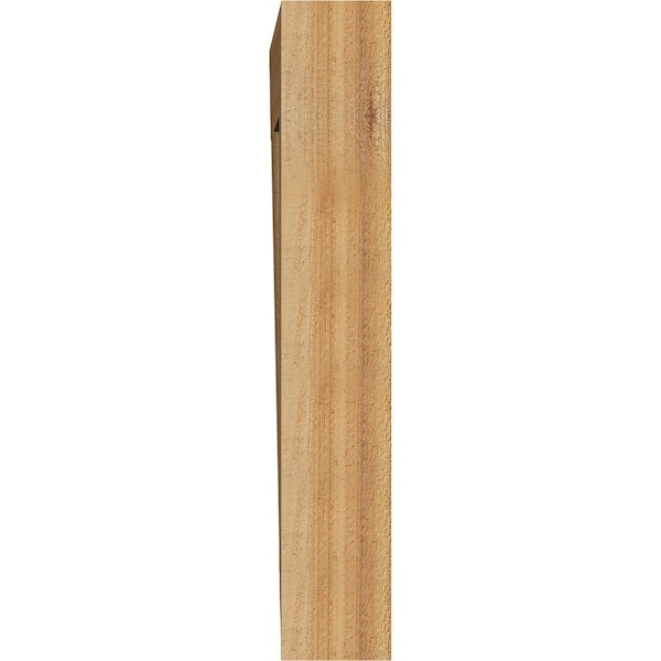 Ekena Millwork Thorton Traditional Rough Sawn Bracket, Western Red Cedar, 4"W x 24"D x 24"H - BKT04X24X24THR01RWR