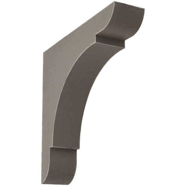 Ekena Millwork 1 3/4"W x 8"D x 8"H Medium Olympic Wood Vintage Decor Bracket, Reclaimed Grey - BKTWD01X08X08OLGY