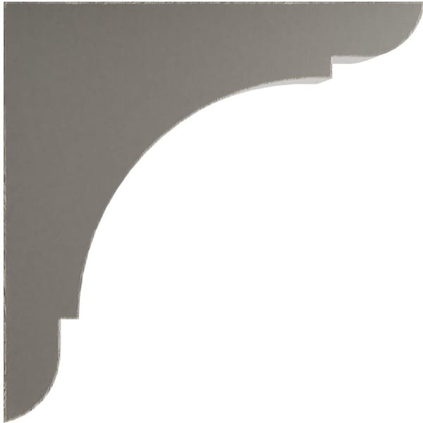 Ekena Millwork 1 3/4"W x 8"D x 8"H Medium Olympic Wood Vintage Decor Bracket, Reclaimed Grey - BKTWD01X08X08OLGY