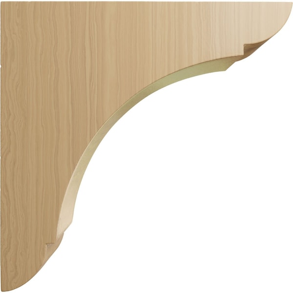 Ekena Millwork 1 3/4"W x 6"D x 6"H Small Olympic Wood Bracket, Cherry - BKTW01X06X06OLCH