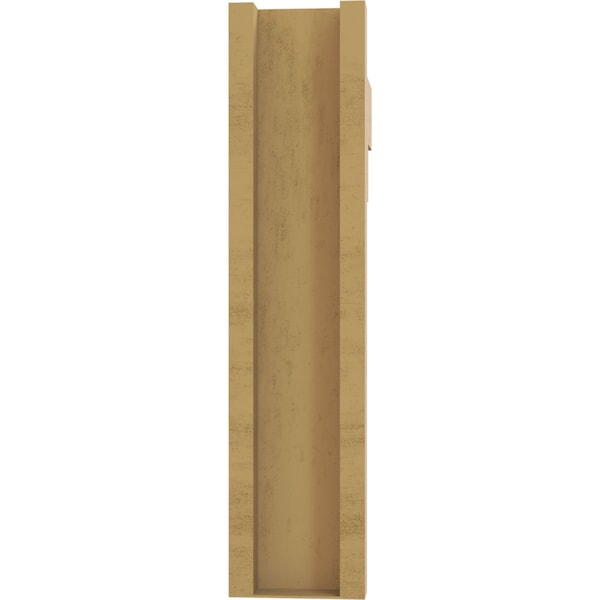 Ekena Millwork 5 1/2-in W x 24-in D x 24-in H Balboa Block Rough Cedar Woodgrain TimberThane Outlooker, Primed Tan - OUTUR055X24X24BOA44RCPR