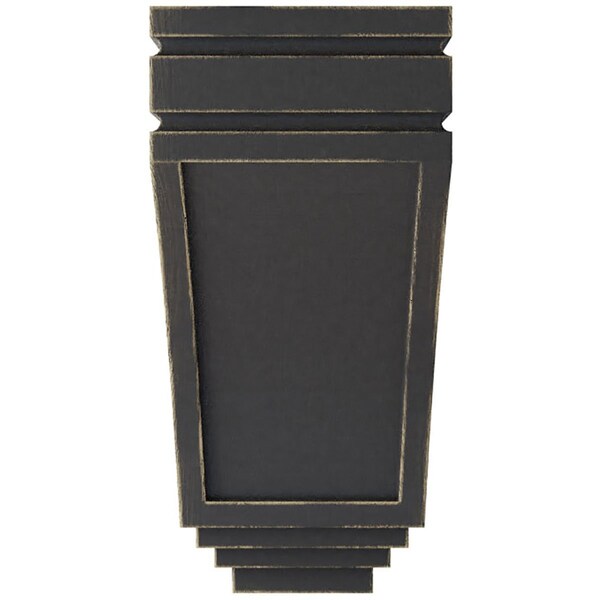 Ekena Millwork 5"W x 6"D x 10 1/2"H Medium San Juan Wood Vintage Decor Corbel, Black - CORWD05X06X10SJBL