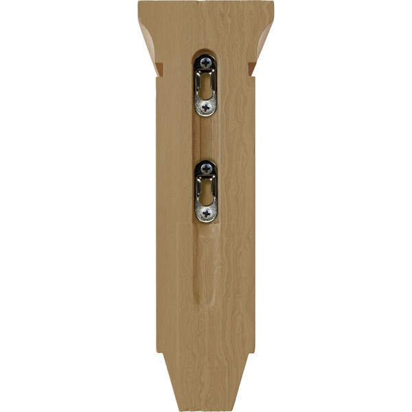 Ekena Millwork 3 3/8"W x 6 3/4"D x 10"H Small Lucan Wood Corbel, Cherry - CORW03X07X10LUCH