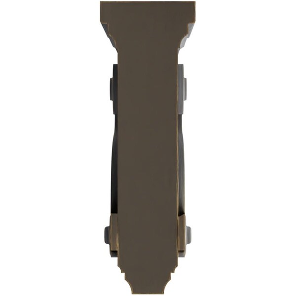 Ekena Millwork 3 3/8"W x 6 1/2"D x 10 1/2"H Boston Traditional Scroll Wood Vintage Decor Corbel, Pebble Grey - CORWD03X06X10TSPG