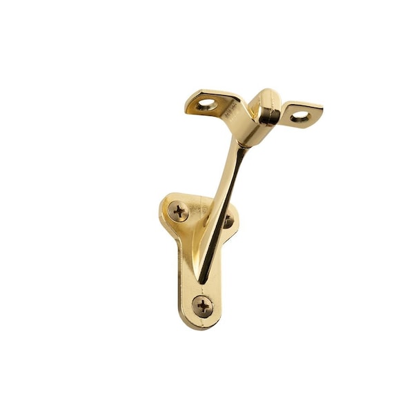 Pamex Heavy Duty Handrail Bracket Bright Brass Finish - DD0311PB