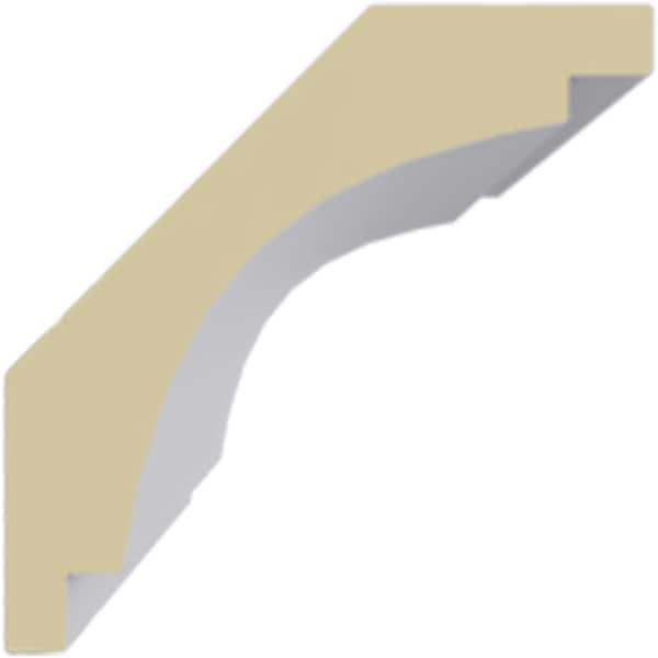 Ekena Millwork 2 3/8"H x 2 3/8"P x 3 3/8"F x 94 1/2"L Classic Smooth Crown Moulding - MLD02X02X04CL