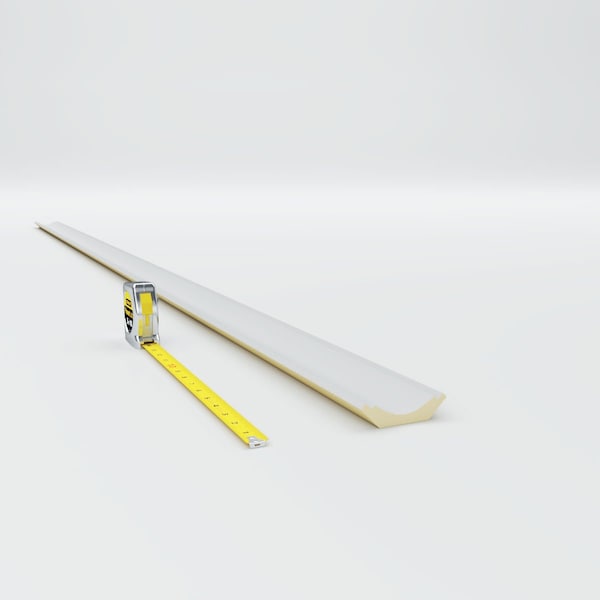 Ekena Millwork 2 3/8"H x 2 3/8"P x 3 3/8"F x 94 1/2"L Classic Smooth Crown Moulding - MLD02X02X04CL