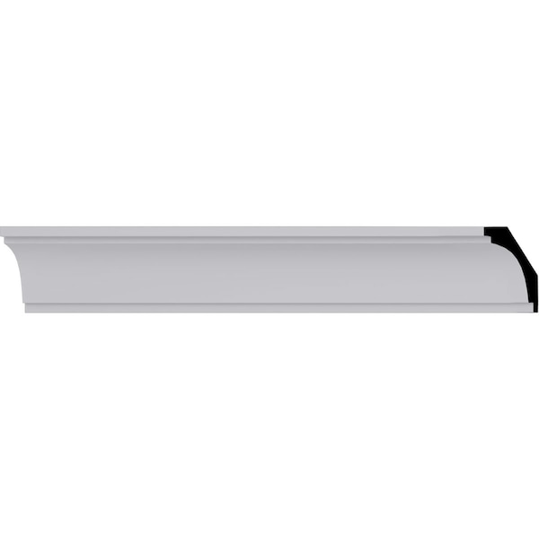 Ekena Millwork 2 3/8"H x 2 3/8"P x 3 3/8"F x 94 1/2"L Classic Smooth Crown Moulding - MLD02X02X04CL