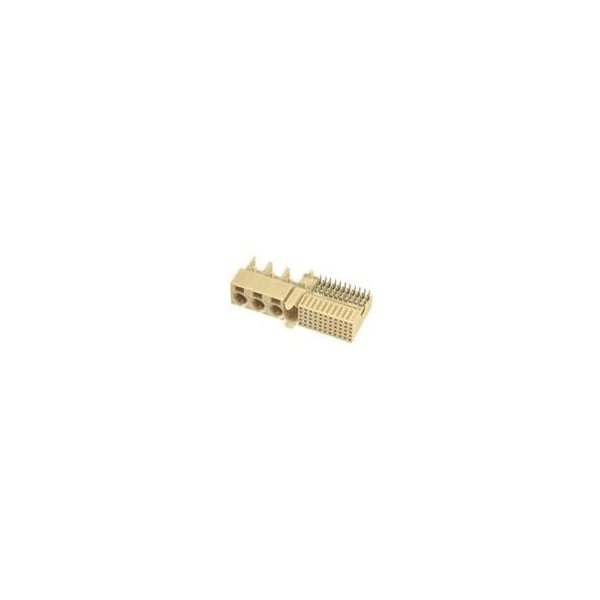 Conector de placa FCI, 58 contactos, 5 filas, hembra, ángulo recto, terminal de crimpado/presión/soldadura - HM2R50PA5100N9LF.