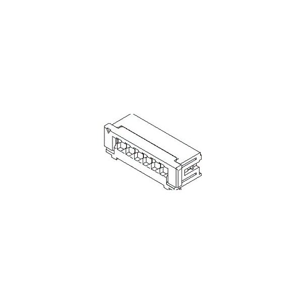 Conector de tarjeta Molex, 10 contactos, 1 fila, hembra, ángulo recto, paso de 0.079 pulgadas, terminal de soldadura - 521511010
