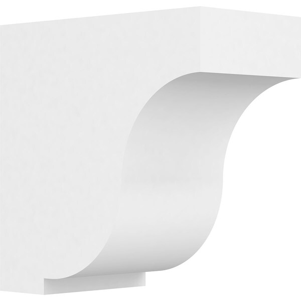 Ekena Millwork Standard Van Buren Architectural Grade PVC Bracket, 6 1/2"W x 12"D x 12"H - BKTP07X12X12VAN