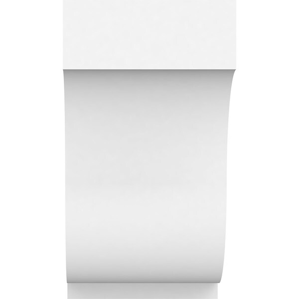 Ekena Millwork Standard Van Buren Architectural Grade PVC Bracket, 6 1/2"W x 12"D x 12"H - BKTP07X12X12VAN