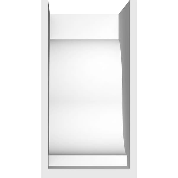 Ekena Millwork Standard Van Buren Architectural Grade PVC Bracket, 6 1/2"W x 12"D x 12"H - BKTP07X12X12VAN