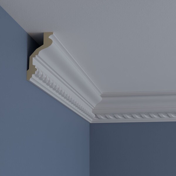 Ekena Millwork 4 1/8"H x 2 1/4"P x 4 5/8"F x 94 1/2"L Jackson Crown Moulding - MLD04X02X05JA