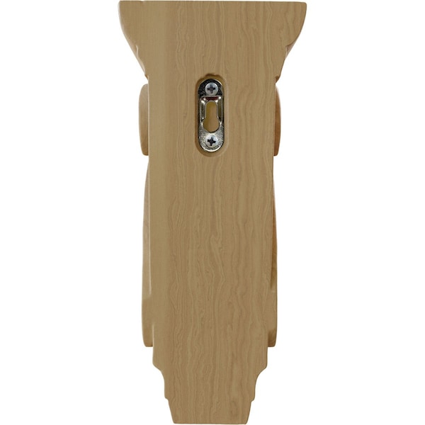 Ekena Millwork 3 3/4"W x 4 3/8"D x 8 1/2"H Medium Fig Leaf Corbel, Cherry - COR03X04X08FICH