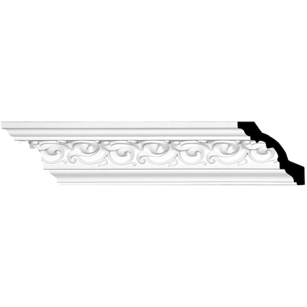 Ekena Millwork SAMPLE - 3 3/8"H x 3 3/8"P x 4 3/4"F x 12"L Versailles Crown Moulding - SAMPLE-MLD03X03X05VE