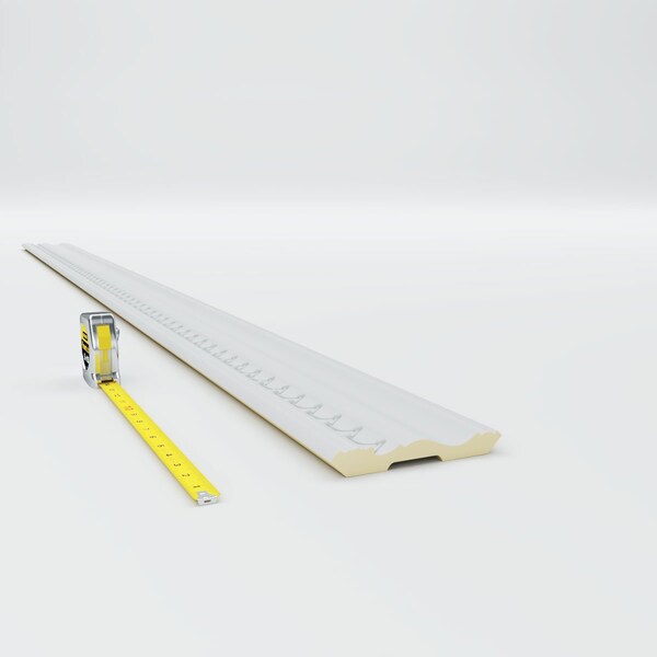 Ekena Millwork Polyurethane, 94-1/2 in L, 4-1/4 in H, Factory Primed - MLD04X04X06CT