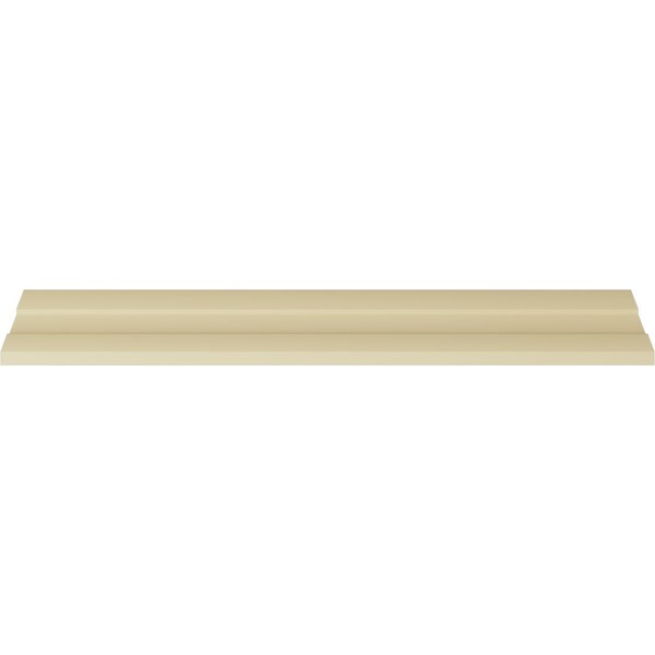 Ekena Millwork Polyurethane, 94-1/2 in L, 4-1/4 in H, Factory Primed - MLD04X04X06CT