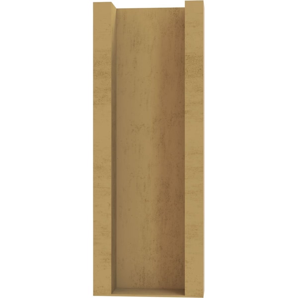 Ekena Millwork 6-in W x 16-in D x 16-in H Funston Block Rough Cedar Woodgrain TimberThane Outlooker, Primed Tan - OUTUR060X16X16FST44RCPR